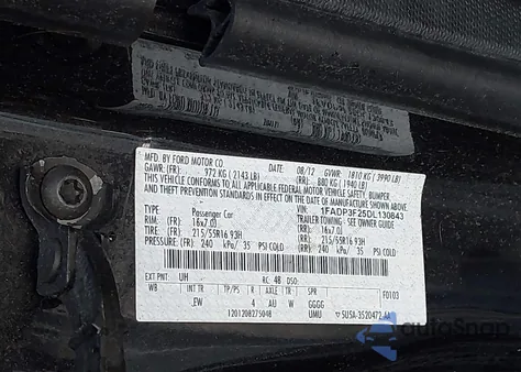 2013 Ford Focus Se from USA, damaged, VIN 1FADP3F25DL130843